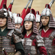Mulan (Yifei Liu) and Honghui (Yoson An) in Mulan.